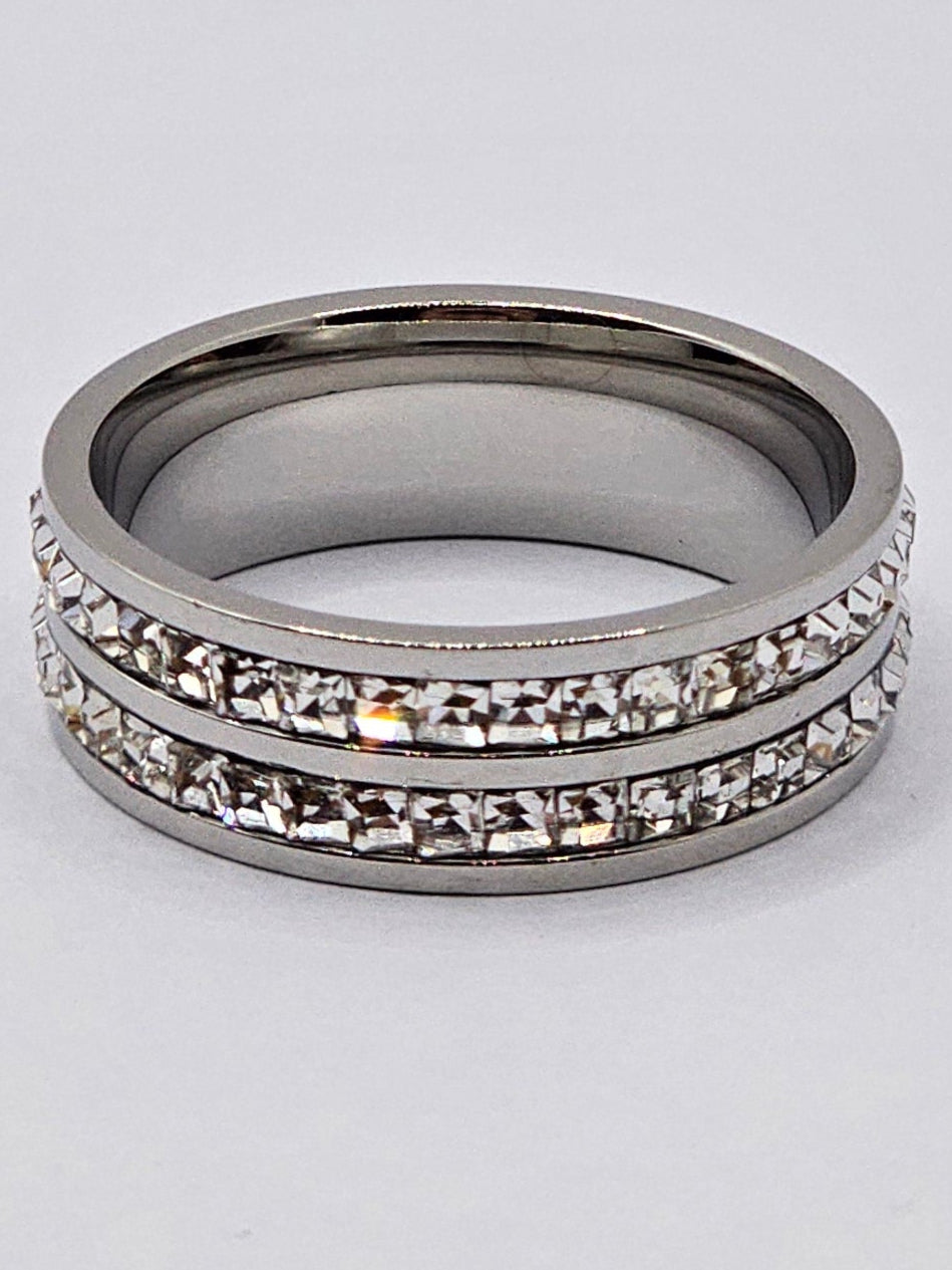 Durable & Stylish Silver Polish Stainless Steel Ring