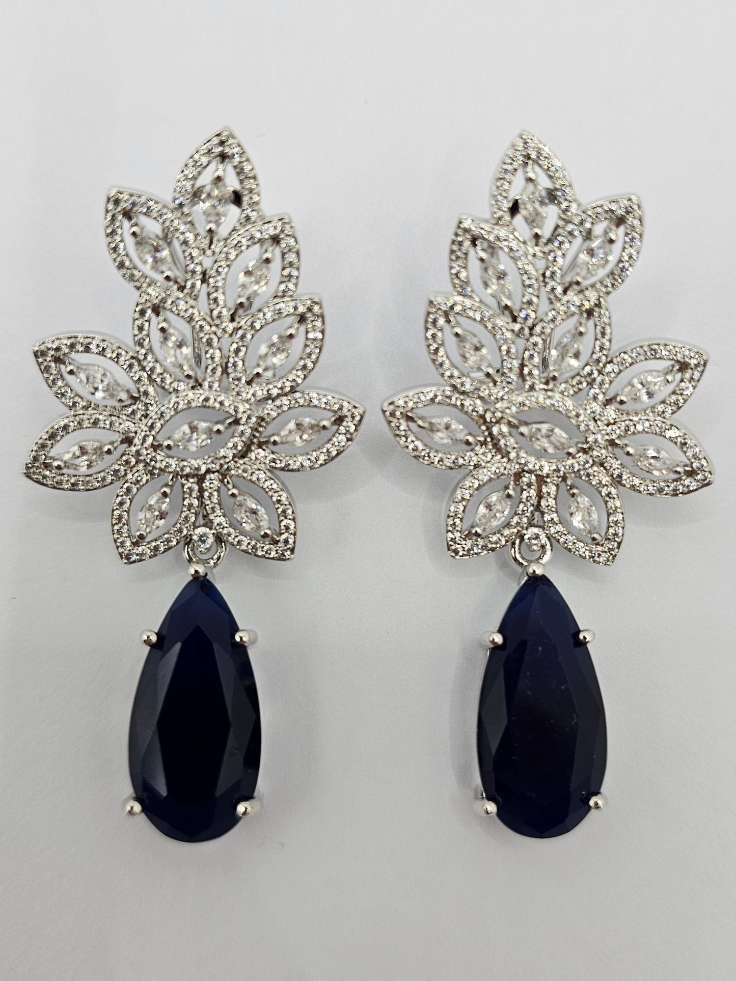 Glamorous Crystal-Embellished Dangle Earrings