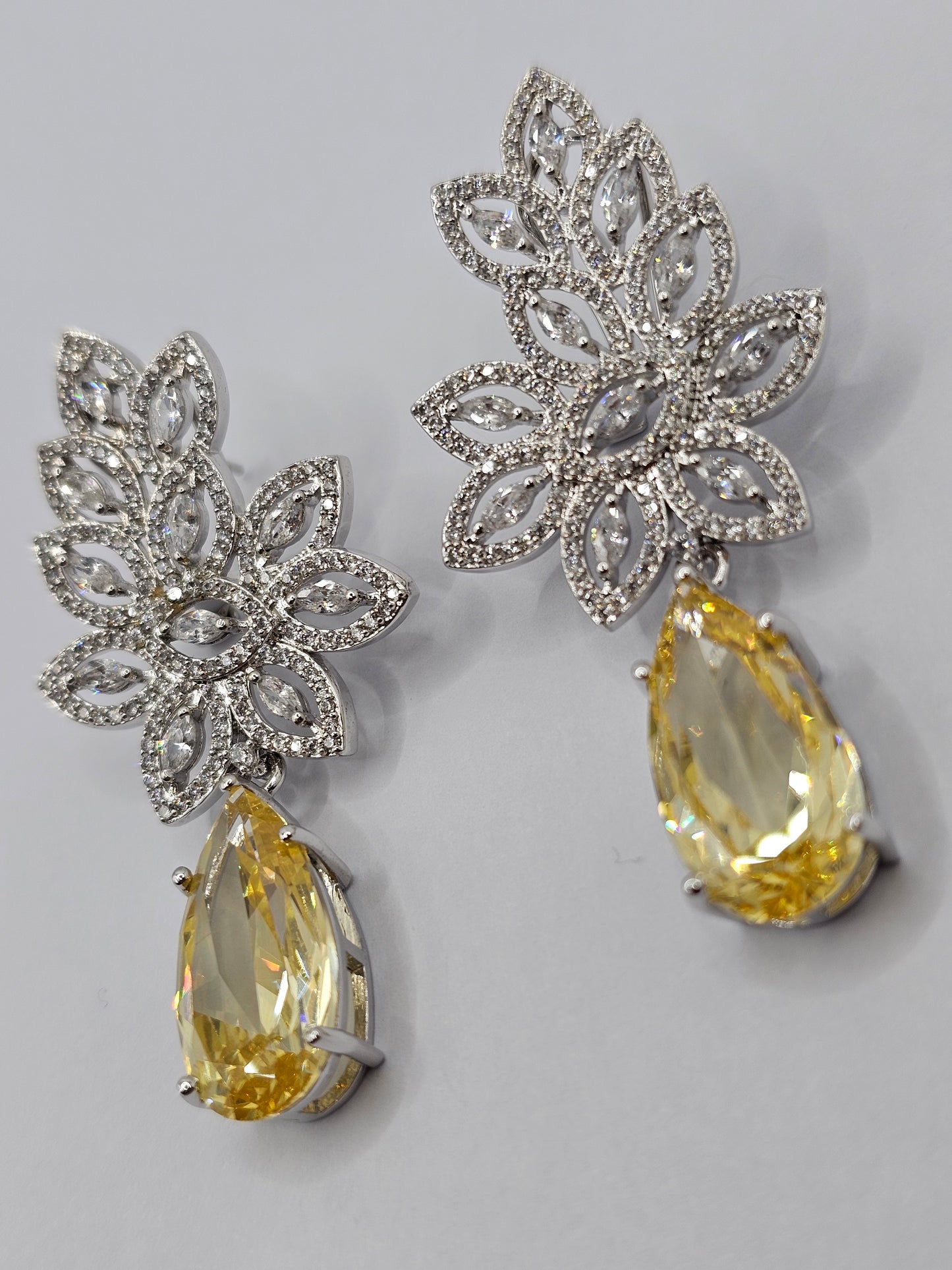 Glamorous Crystal-Embellished Dangle Earrings