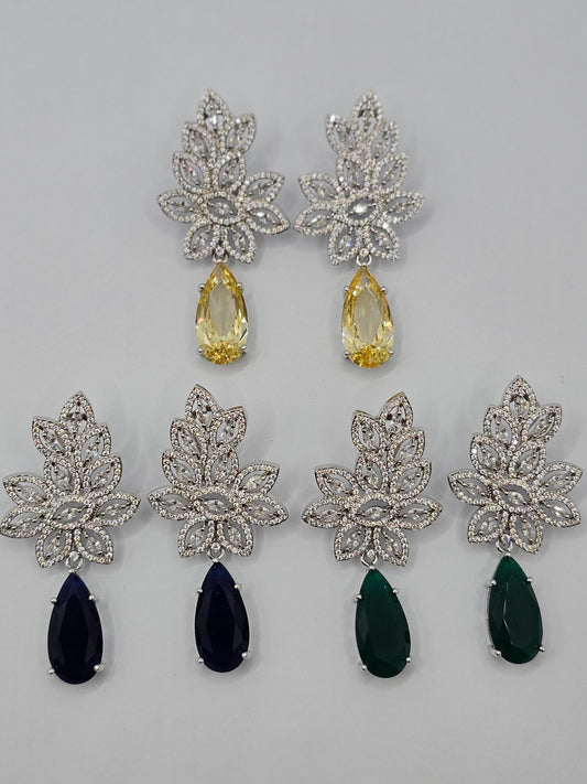 Glamorous Crystal-Embellished Dangle Earrings