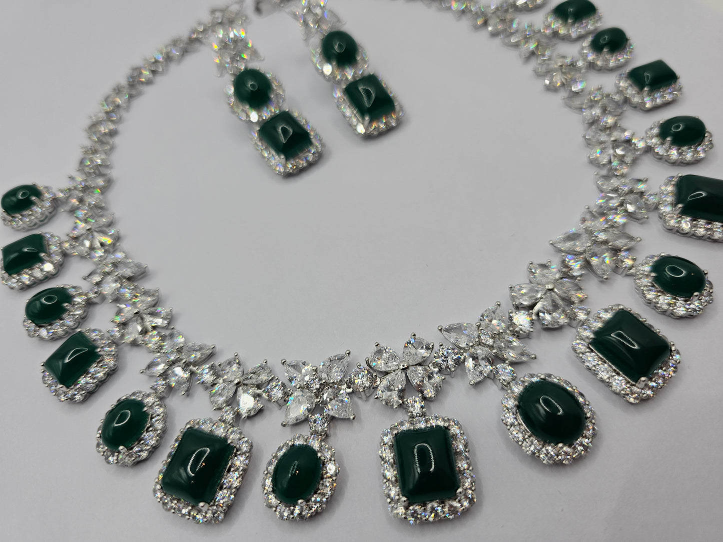 Ice Collection: Radiant Stone Necklace Set