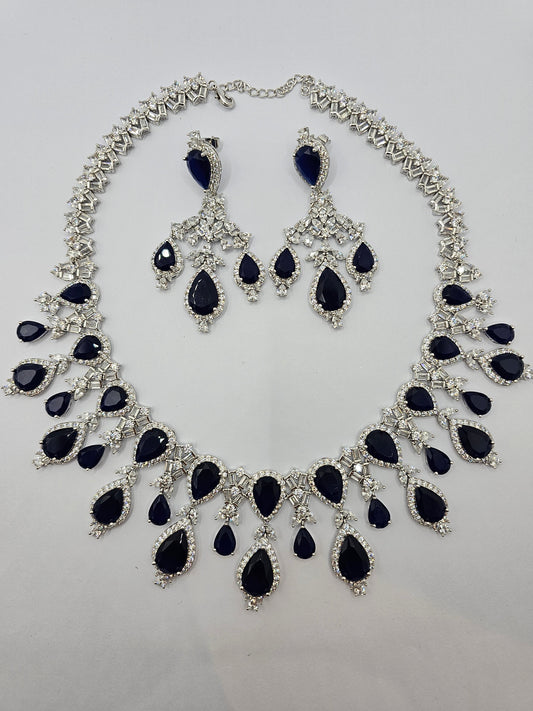 Dazzling CZ Stone Necklace Set - Ice Collection