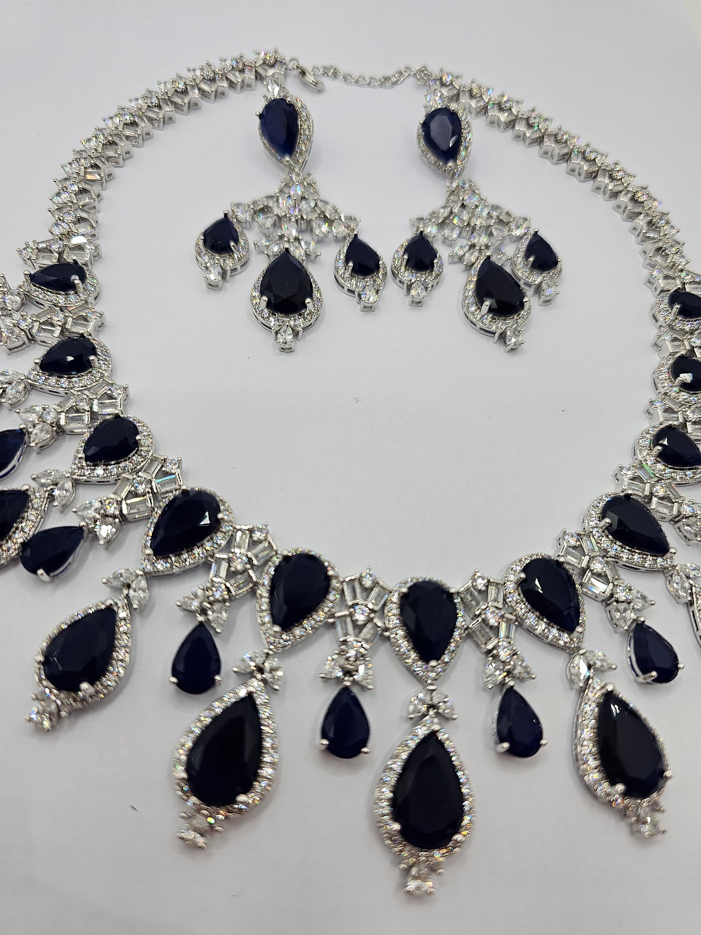 Dazzling CZ Stone Necklace Set - Ice Collection