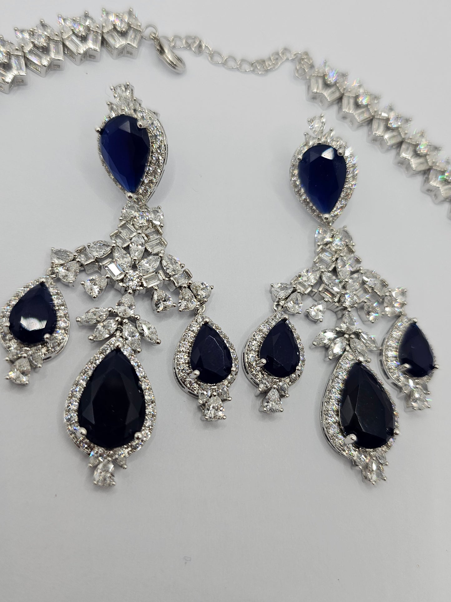 Dazzling CZ Stone Necklace Set - Ice Collection