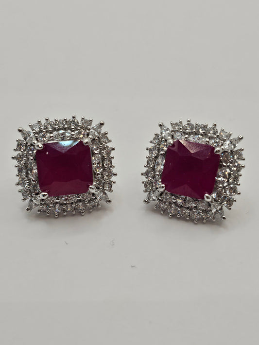 Luxury Ruby Red Earrings