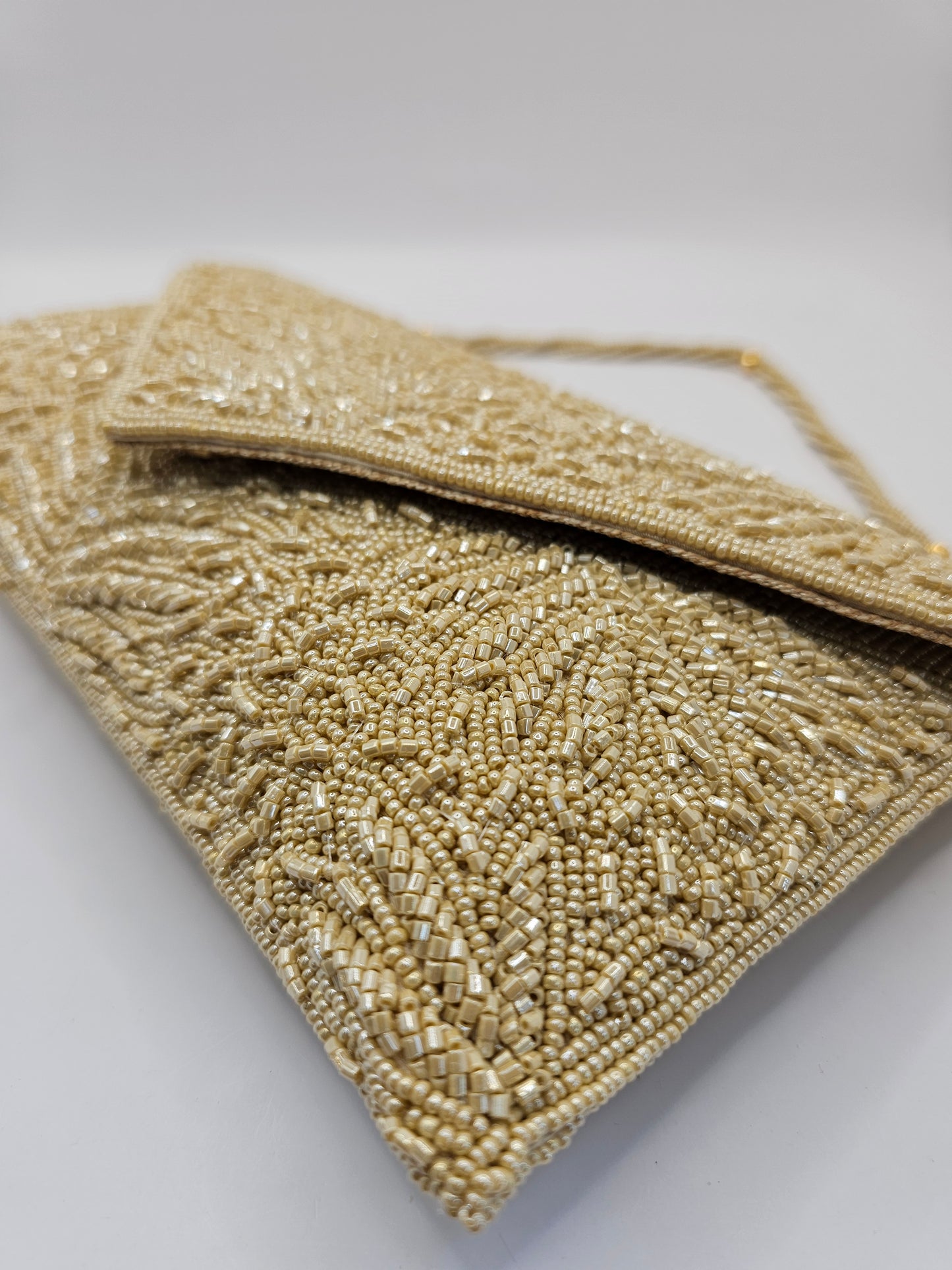 Gold Beaded Clutch