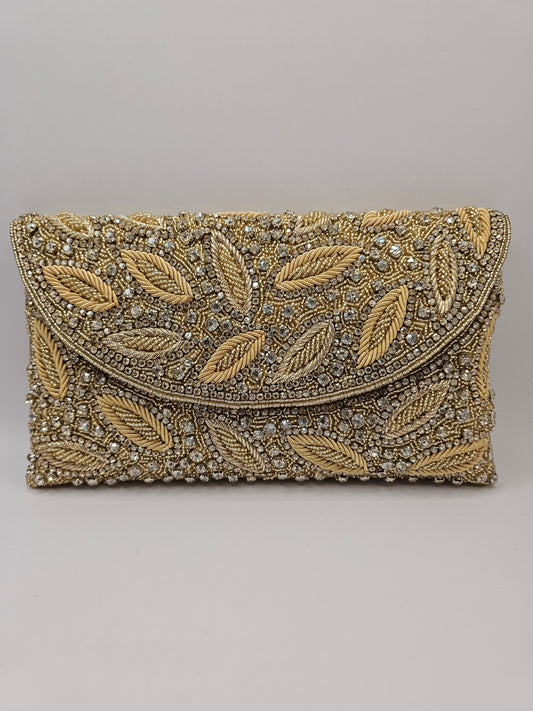 Gold Leaf Clutch