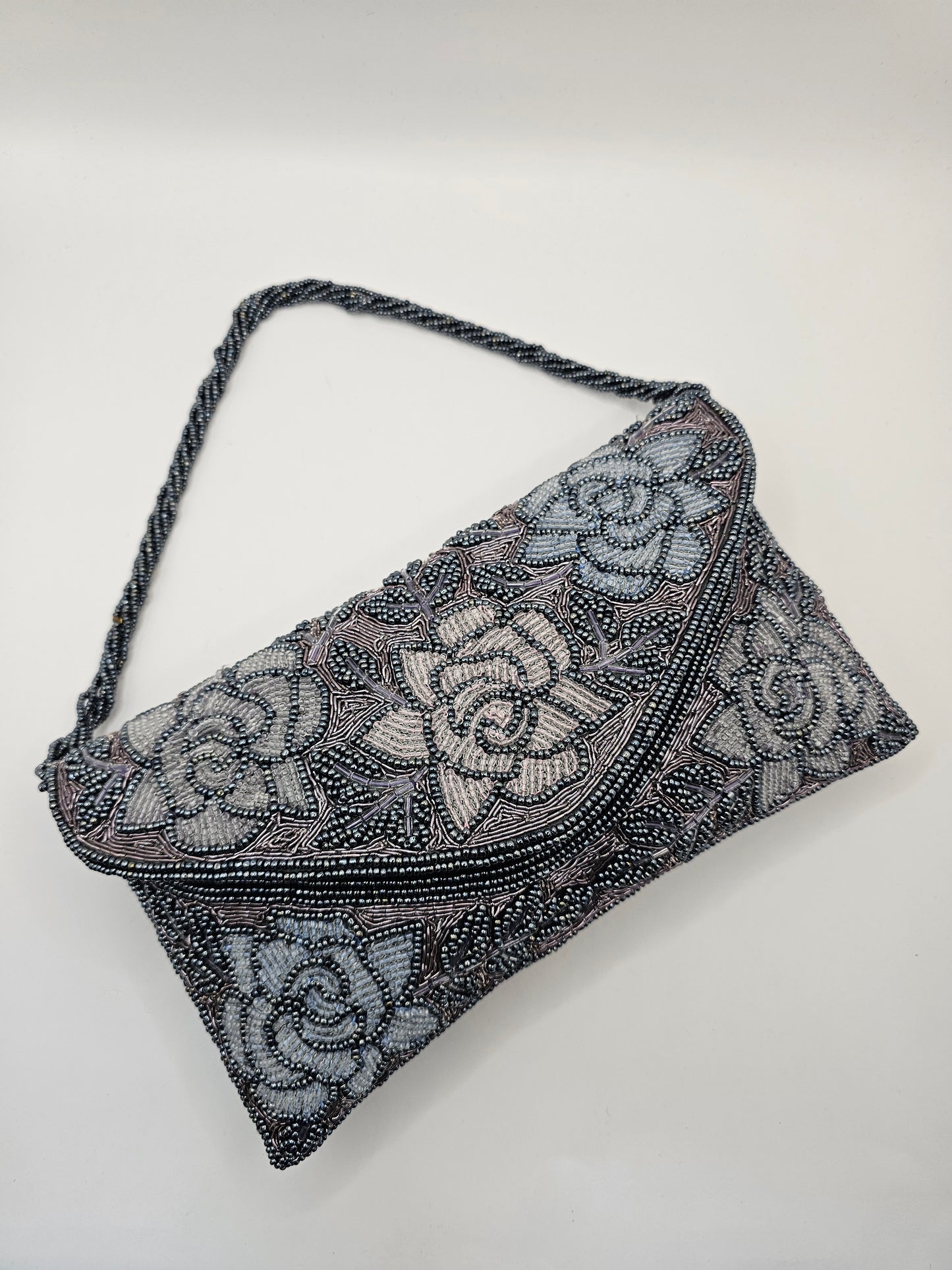 Grey Petal Clutch