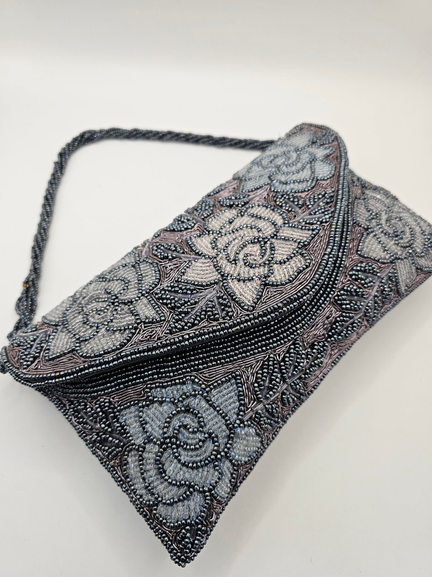 Grey Petal Clutch