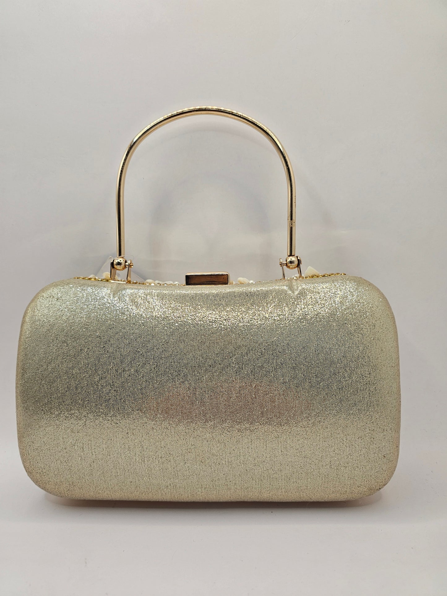 Crystal Stone and Gold Handbag