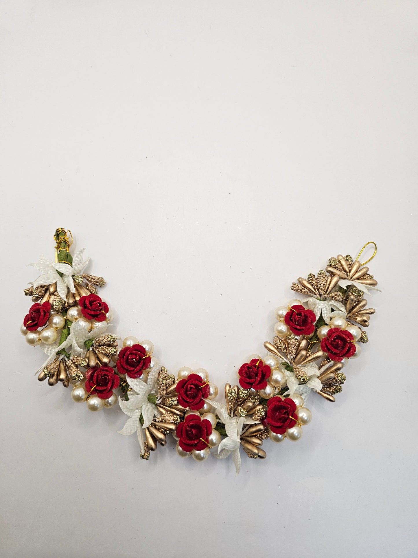 Red Floral Headpiece