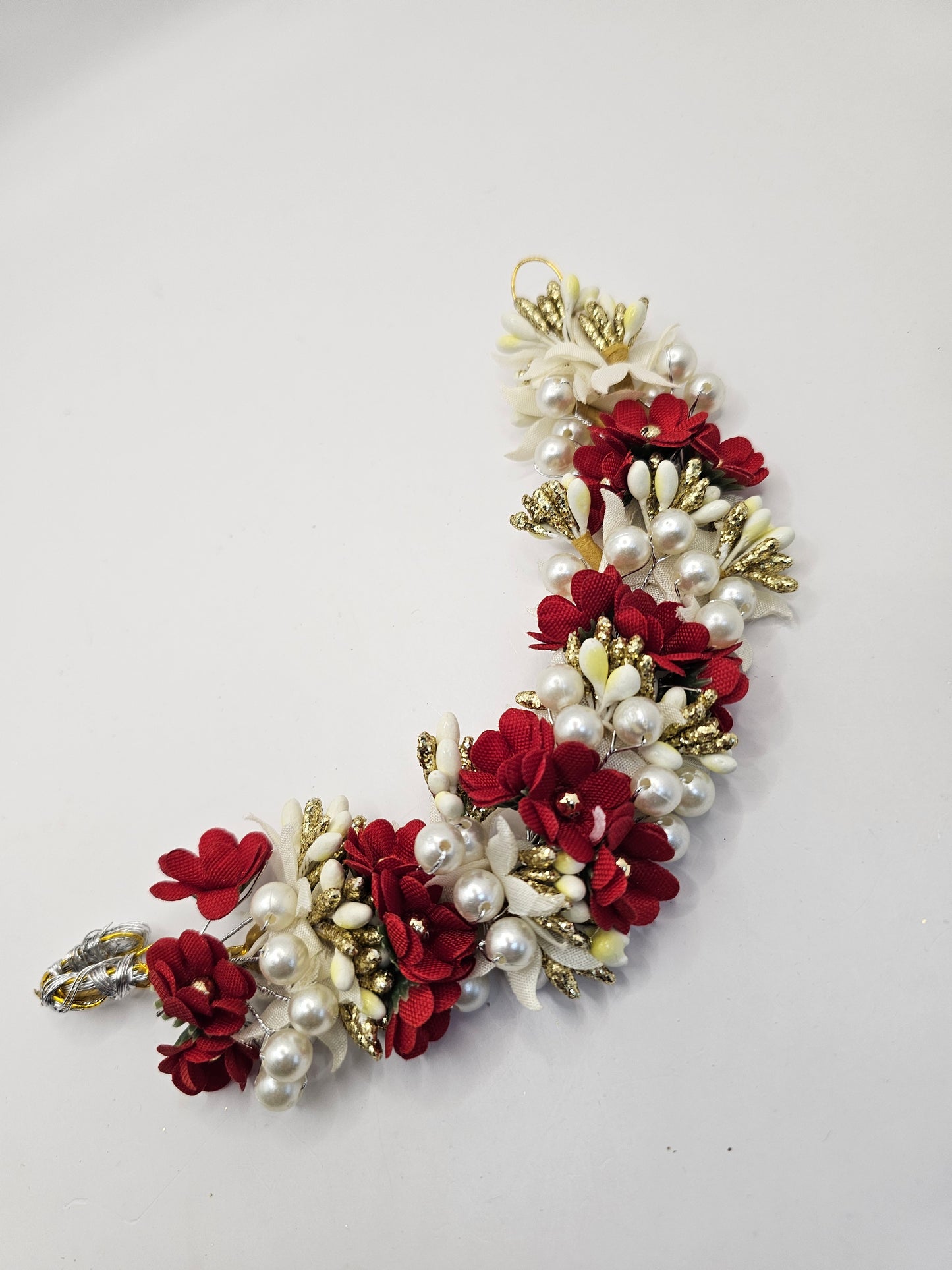 Red Floral Headpiece