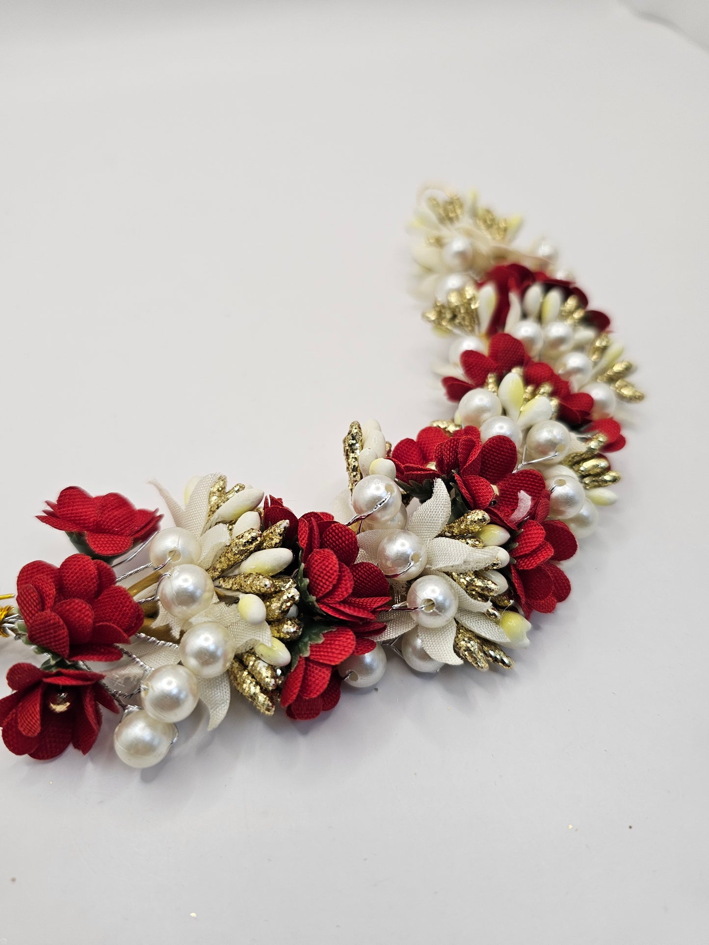 Red Floral Headpiece