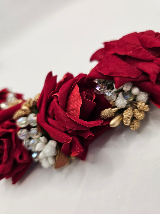 Large Red Rose Headpiece