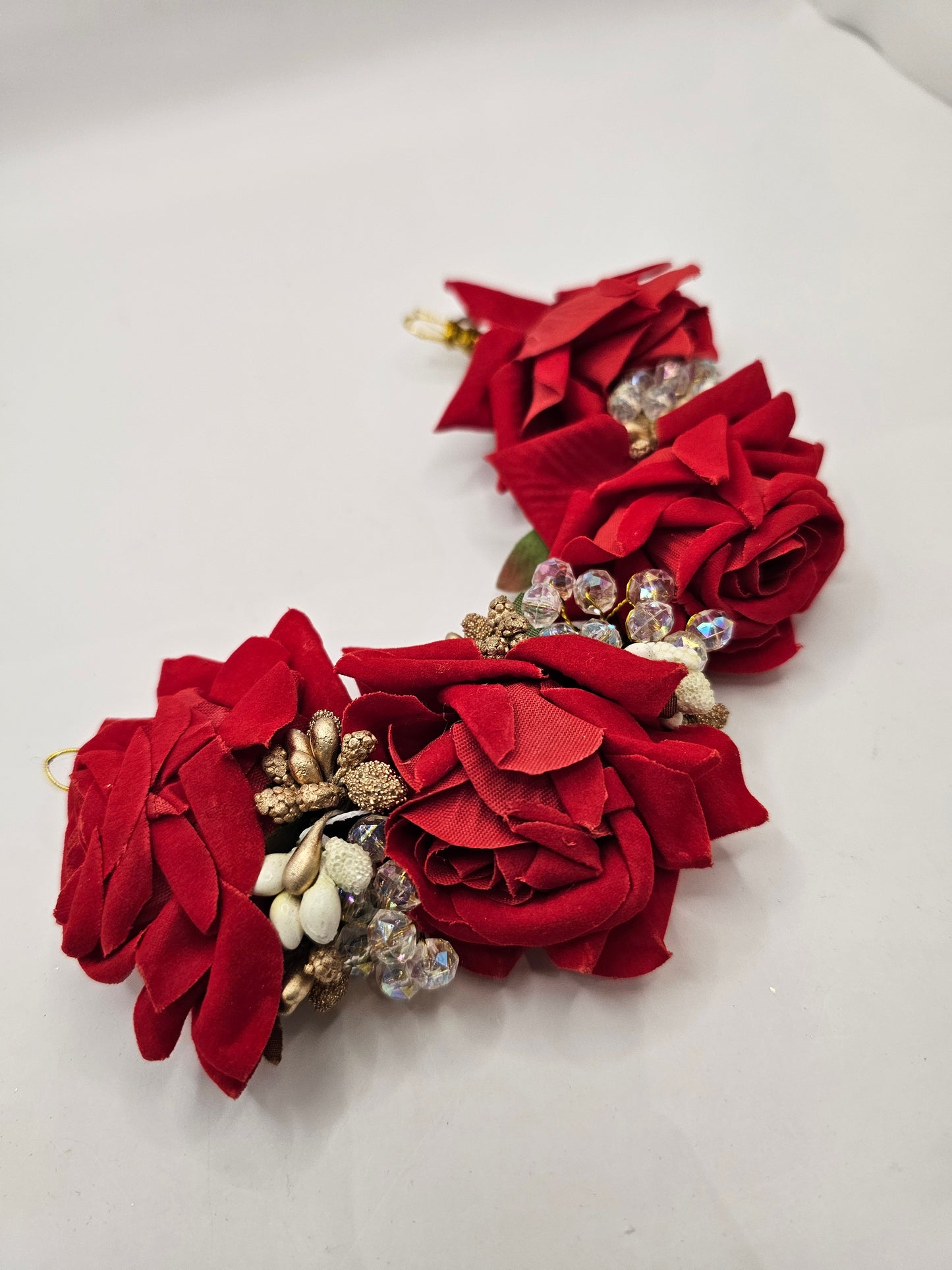 Large Red & Gold Accent Headpiece