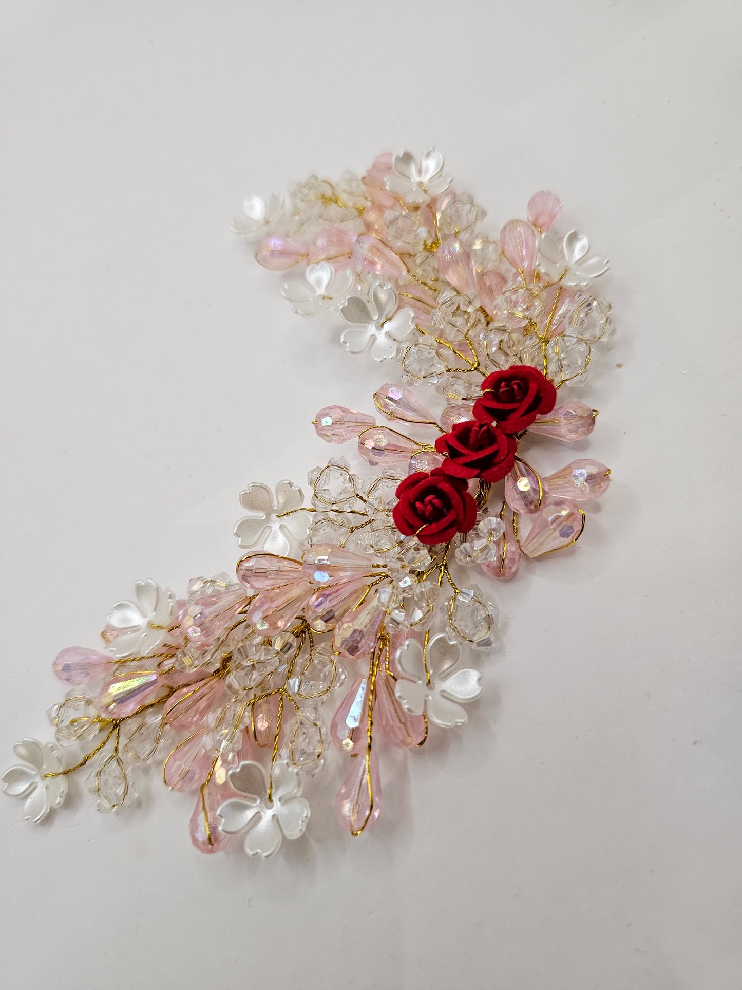 Pink and White Headpiece