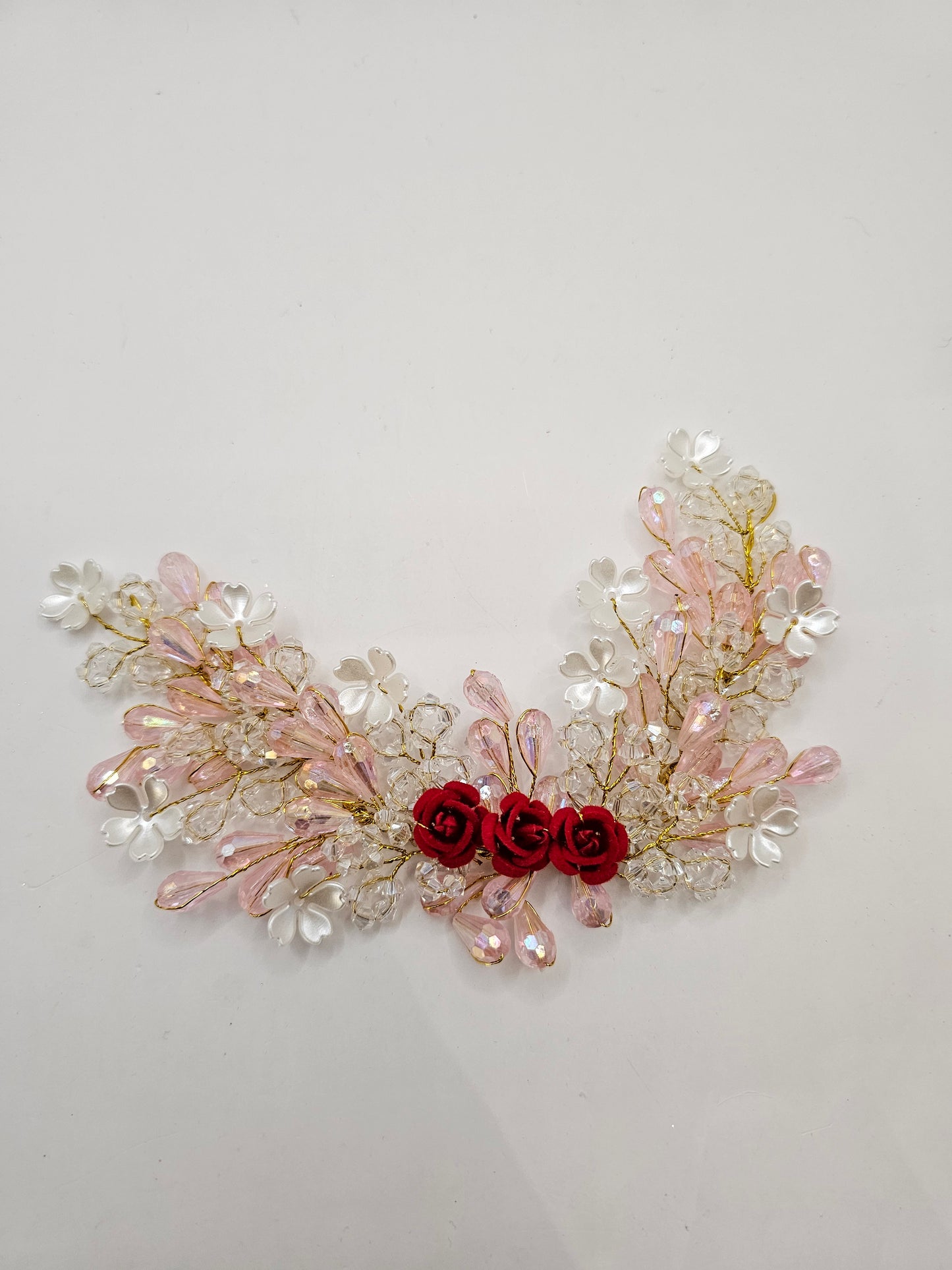 Pink and White Headpiece