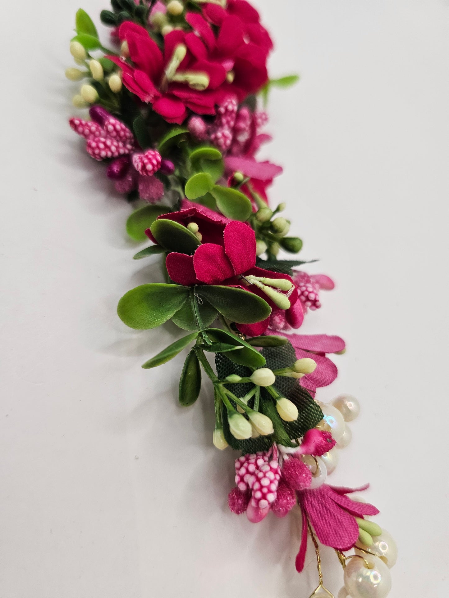 Pink and Pearl Headpiece