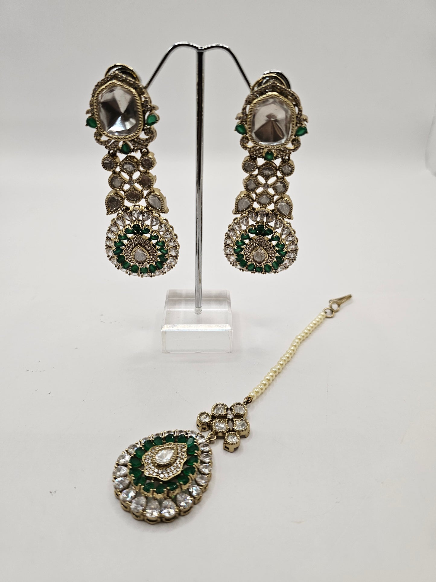 Emerald Green Heeramandi Inspired Bridal Set