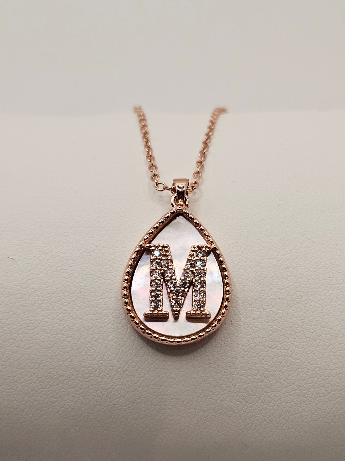 Rose Gold Initial Necklaces