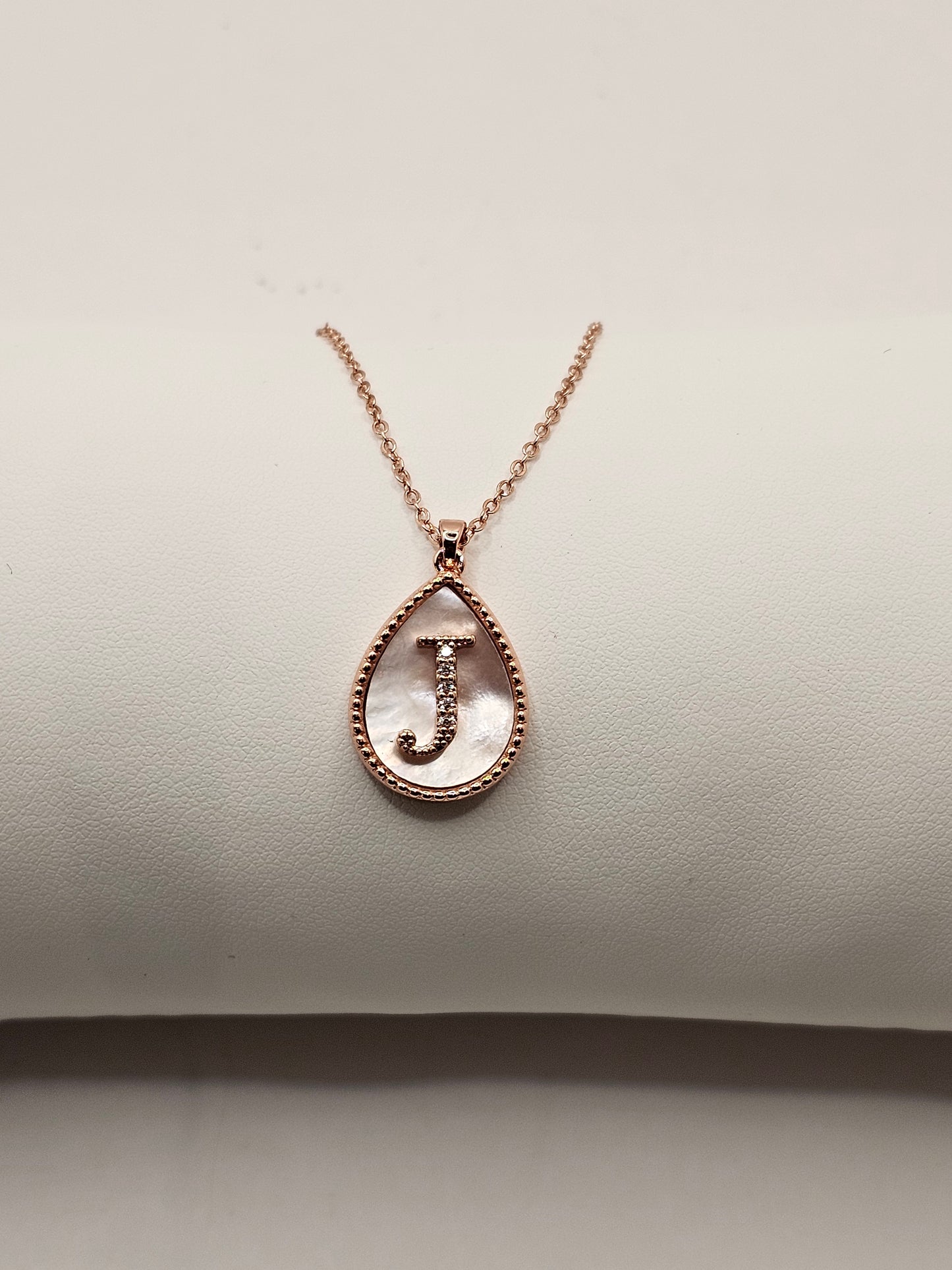 Rose Gold Initial Necklaces