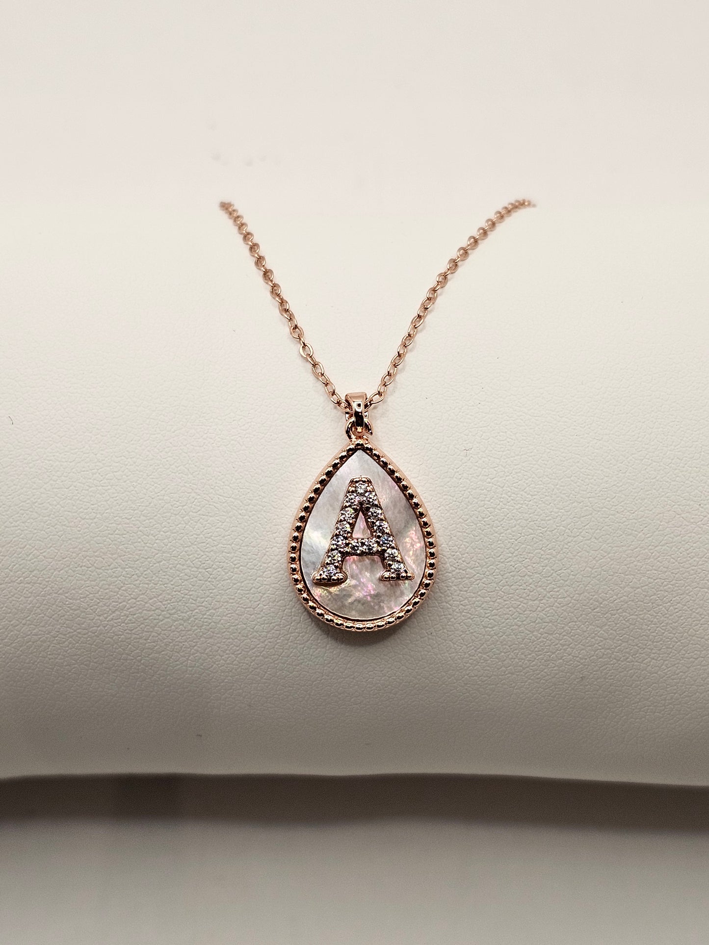 Rose Gold Initial Necklaces