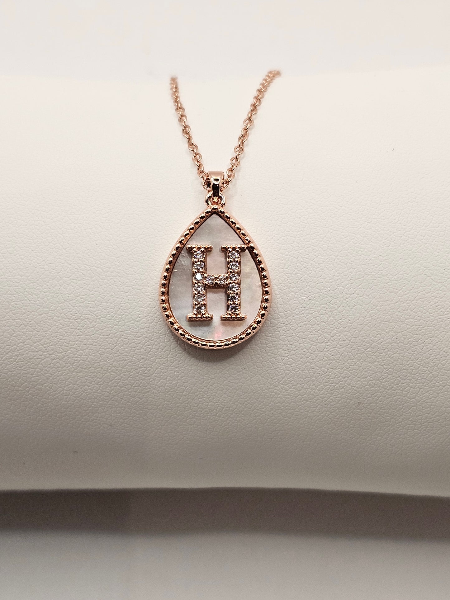 Rose Gold Initial Necklaces