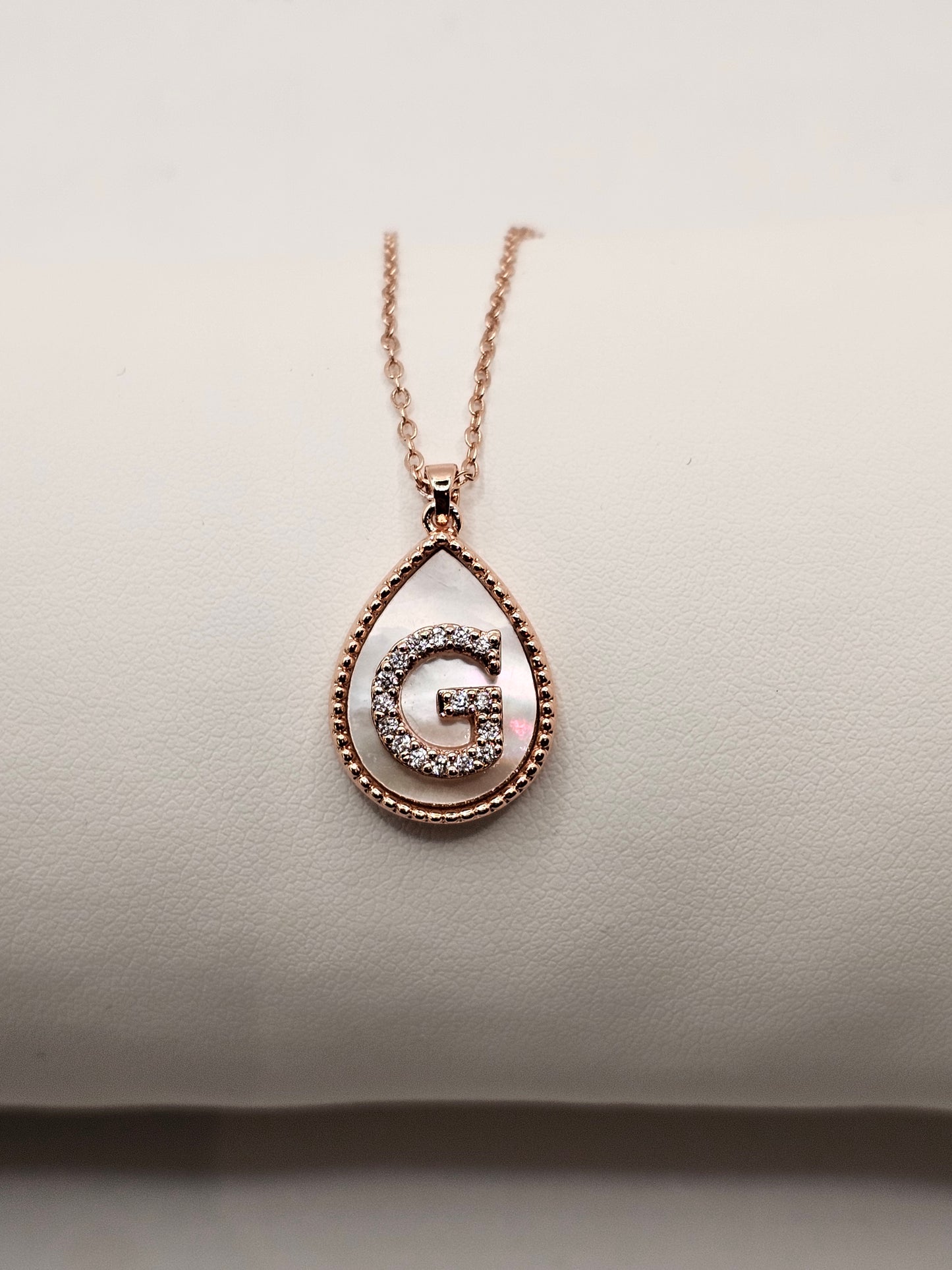 Rose Gold Initial Necklaces