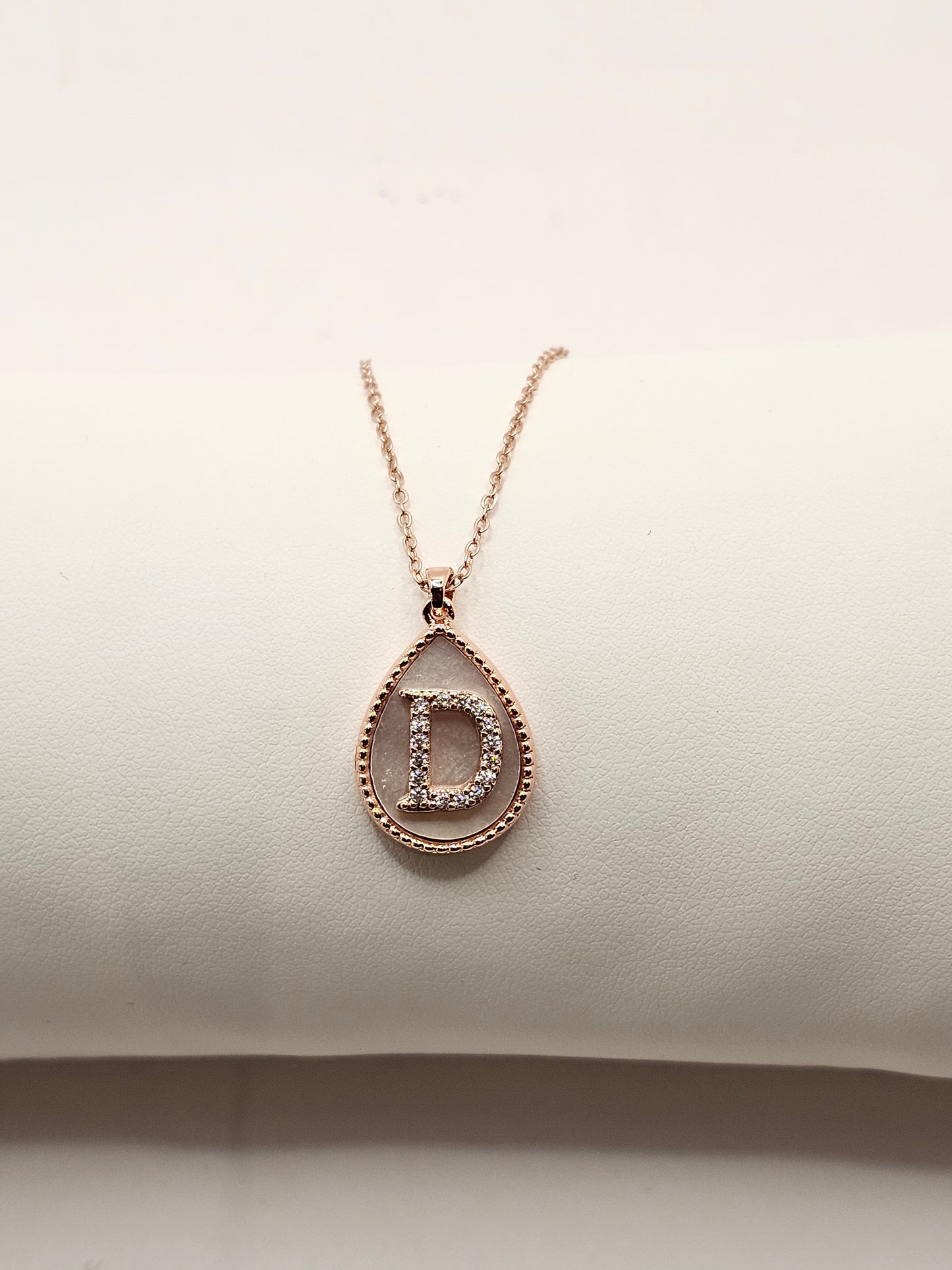 Rose Gold Initial Necklaces