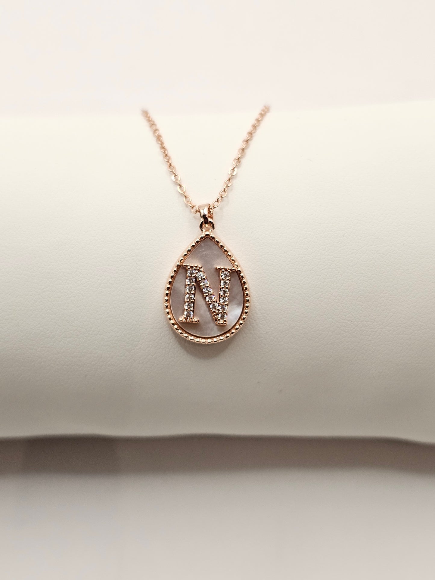 Rose Gold Initial Necklaces