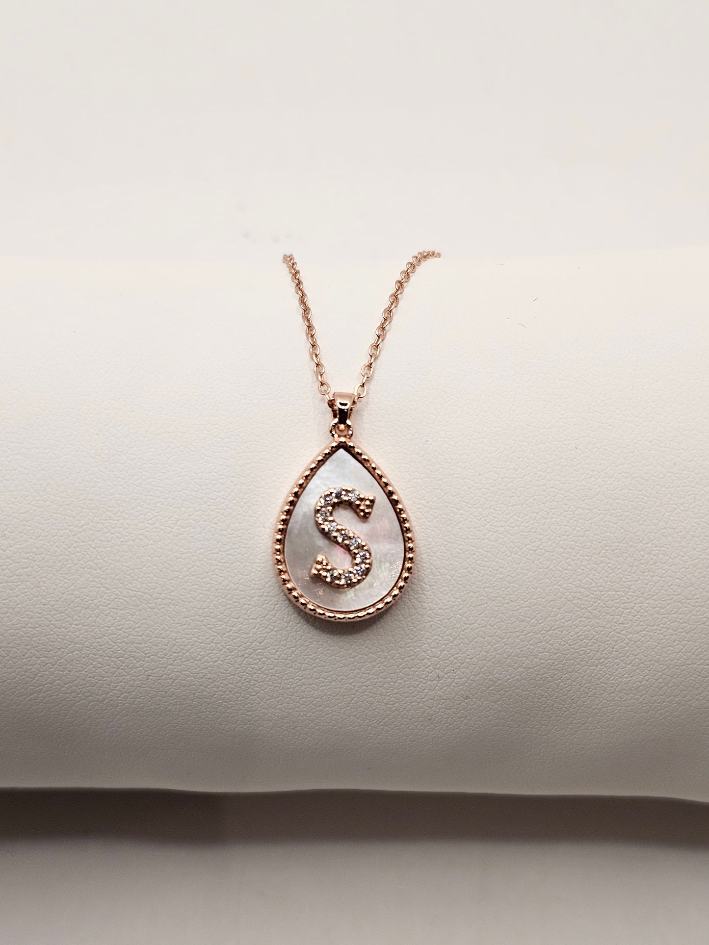 Rose Gold Initial Necklaces