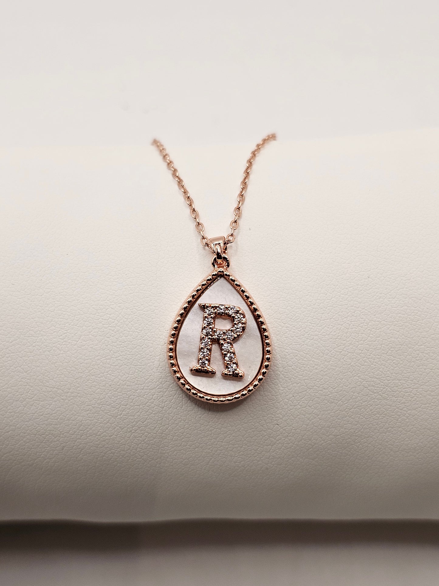 Rose Gold Initial Necklaces