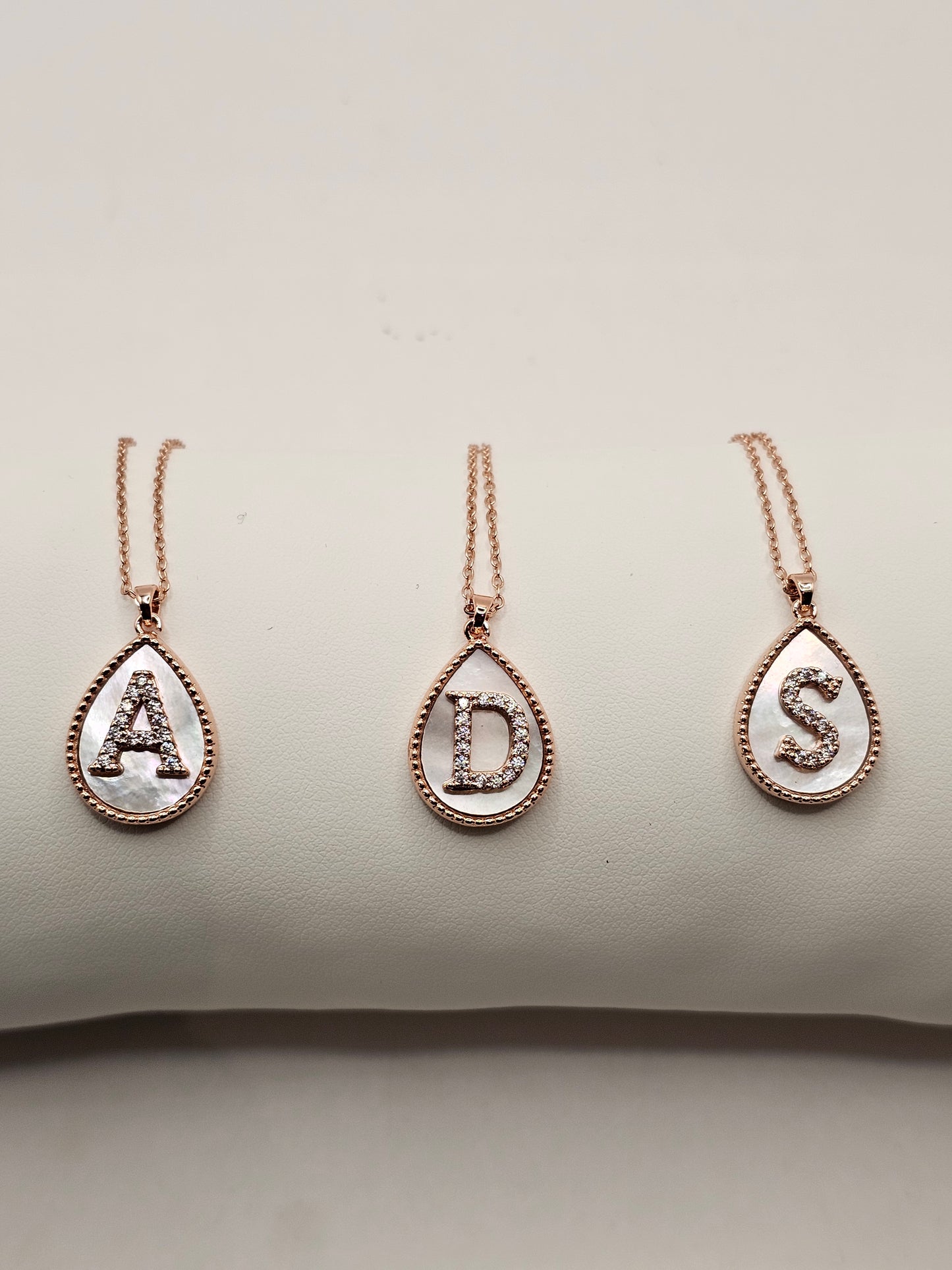 Rose Gold Initial Necklaces