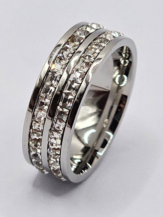 Durable & Stylish Silver Polish Stainless Steel Ring