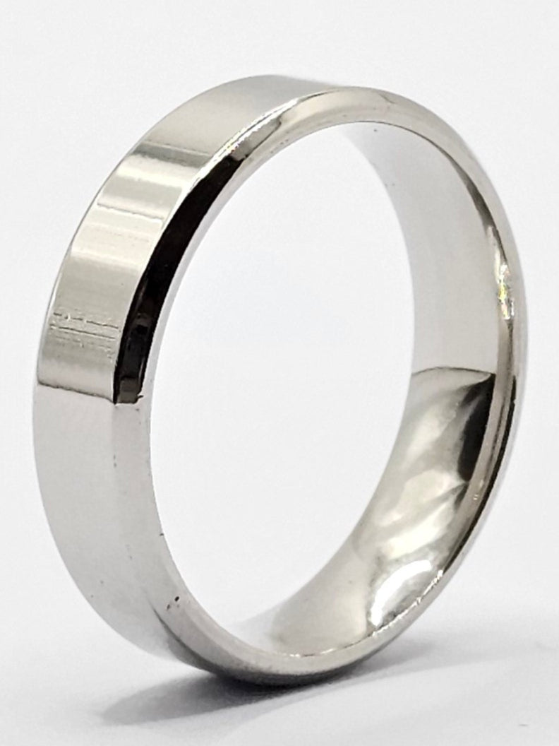 Stainless Steel Unisex Band Ring