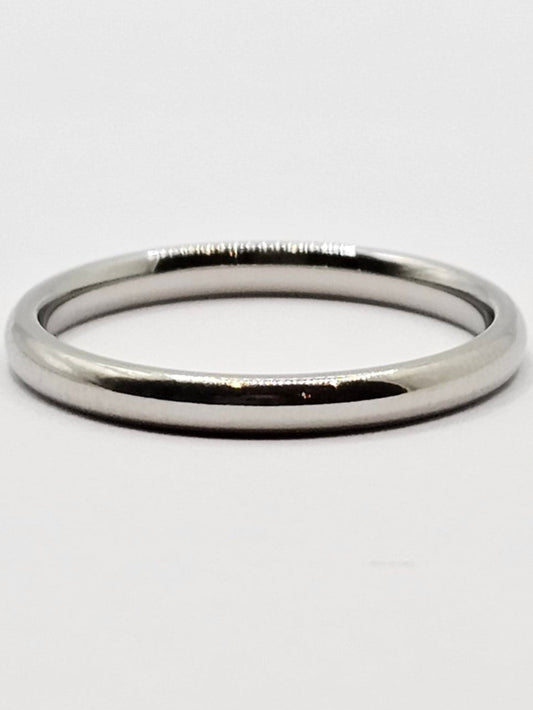 Thin Silver Polish Band Ring