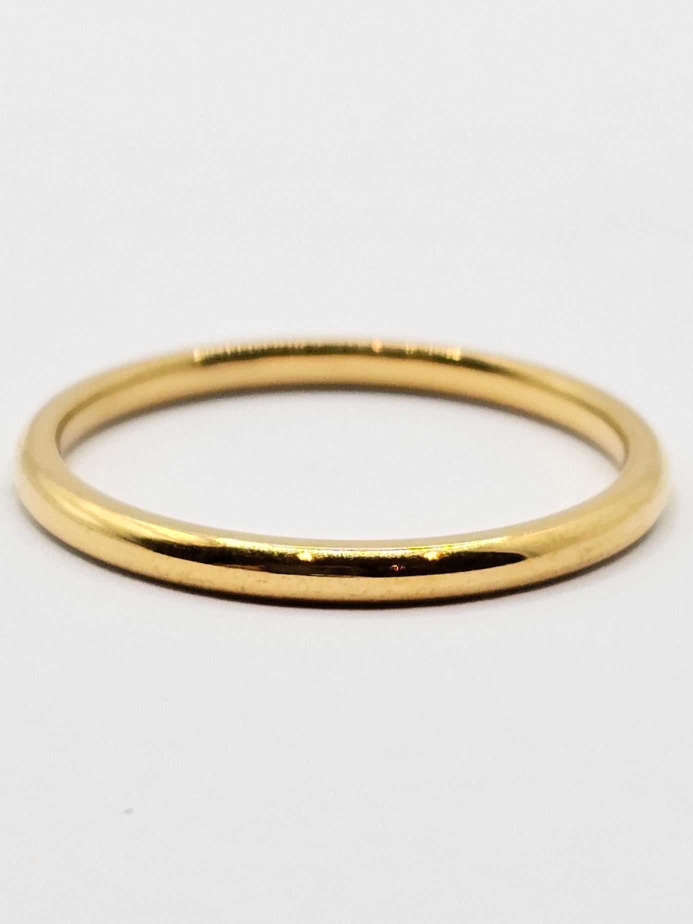 Thin Gold Polish Band Ring